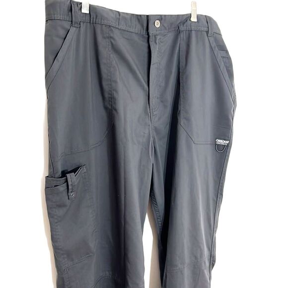 Cherokee Workwear Revolution Men's 7-Pocket STRETCH Cargo Scrub Pants Gray XL - Picture 3 of 11